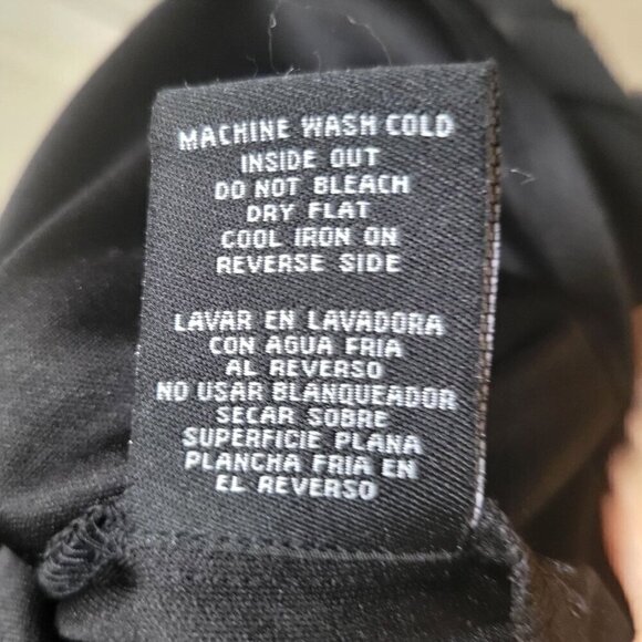 Madison Leigh Dress Black Sheer Top Swirls Ruffled Tiered Sleeves Midi- 8 - Picture 10 of 10